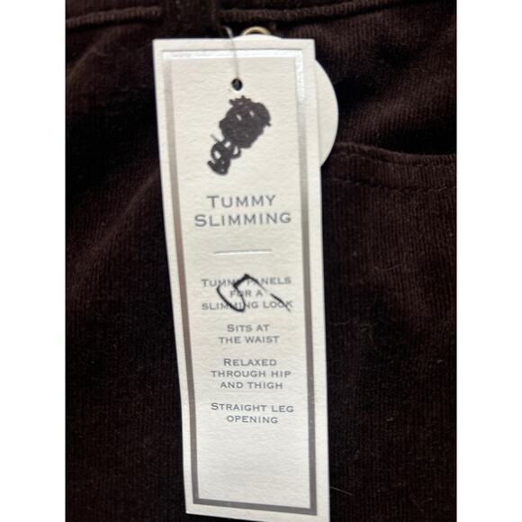 Charter Club Women’s Pants Brown Size 4 Micro Corduroy Slimming Straight Leg * - Picture 7 of 7